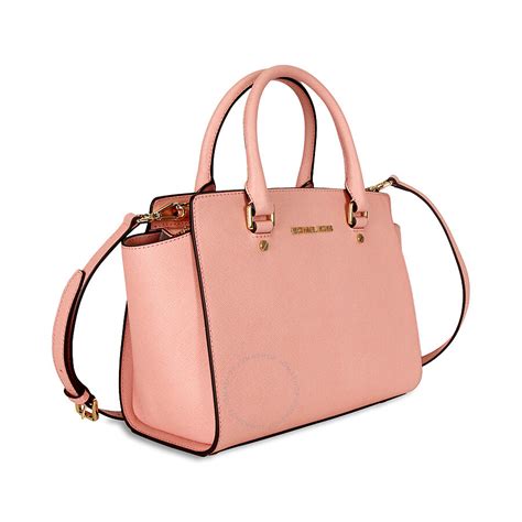 michael kors selma purse pink|selma saffiano leather medium satchel.